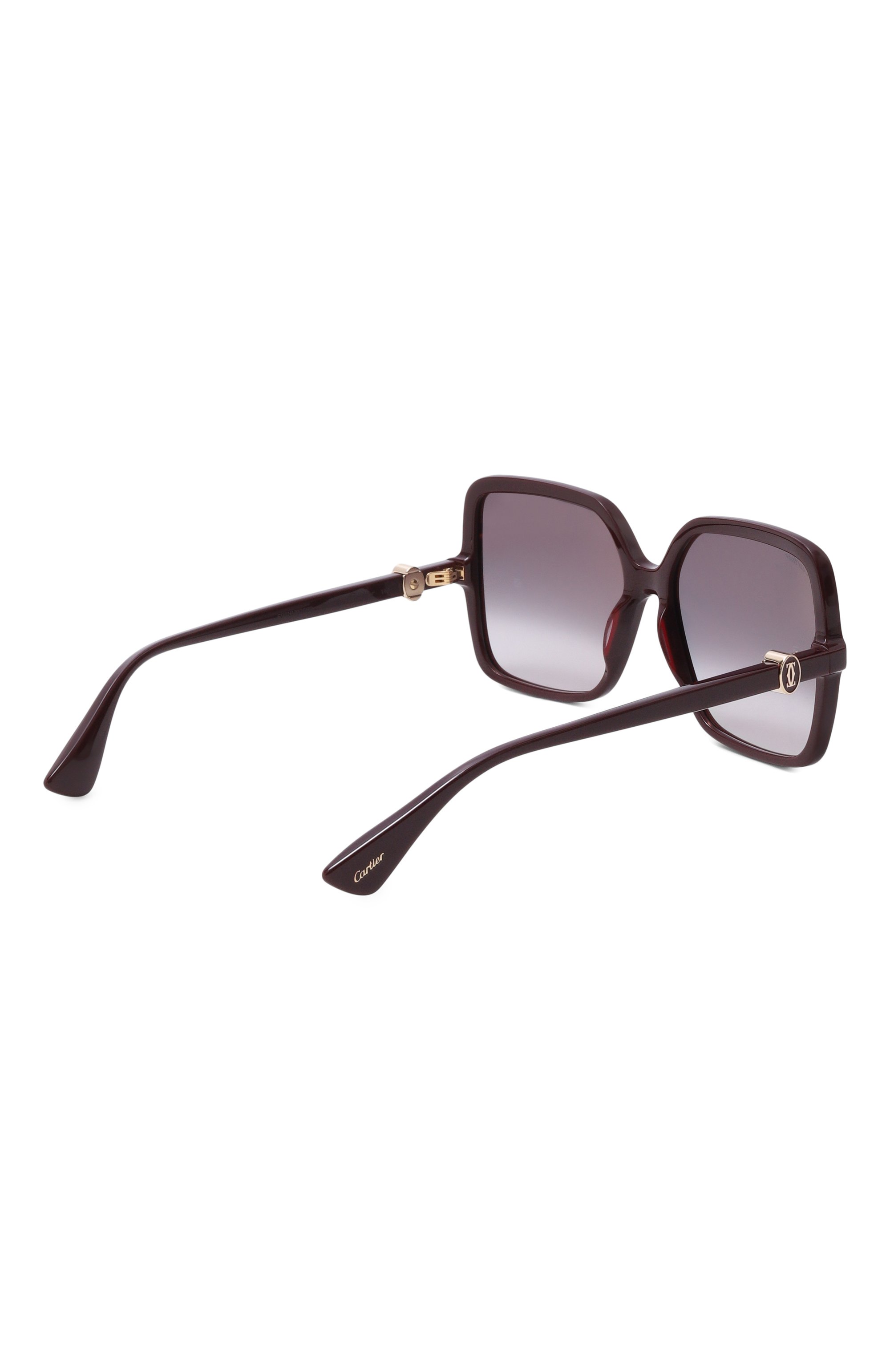 Солнцезащитные очки CARTIER бордового цвета по цене 98800 руб., арт. CT0641S 003, фото 3 Солнцезащитные очки CARTIER, арт. CT0641S 003, фото 3