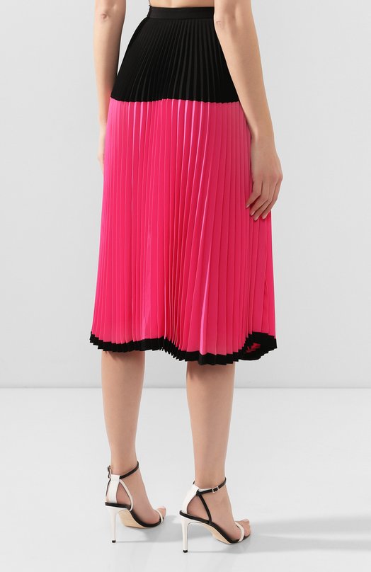 Плиссированная юбка Markus Lupfer Розовый, фото 4