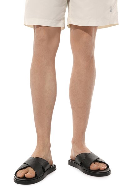 Кожаные шлепанцы DOUCAL'S, арт. DU2859MYK0UF235N, фото 3