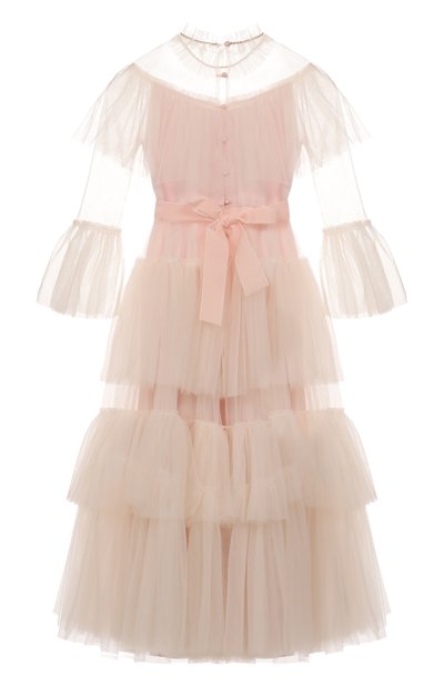Платье DESIGNERS CAT светло-розового цвета по цене 73250 руб., арт. 100000K01000637/KASSIANI DRESS/14-16, фото 2 Платье DESIGNERS CAT, арт. 100000K01000637/KASSIANI DRESS/14-16, фото 2