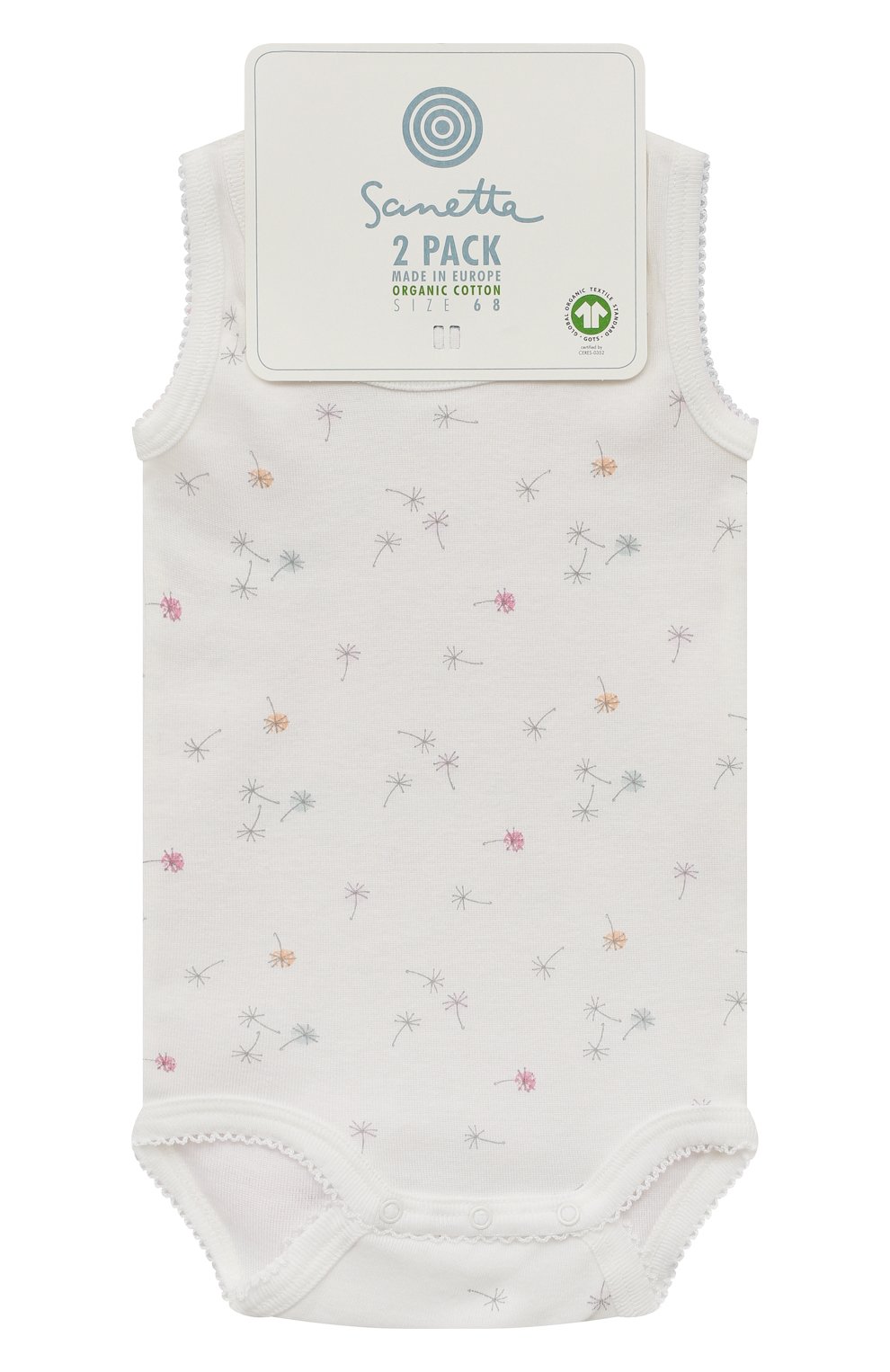 Хлопковое боди SANETTA, арт. 323306, фото 1