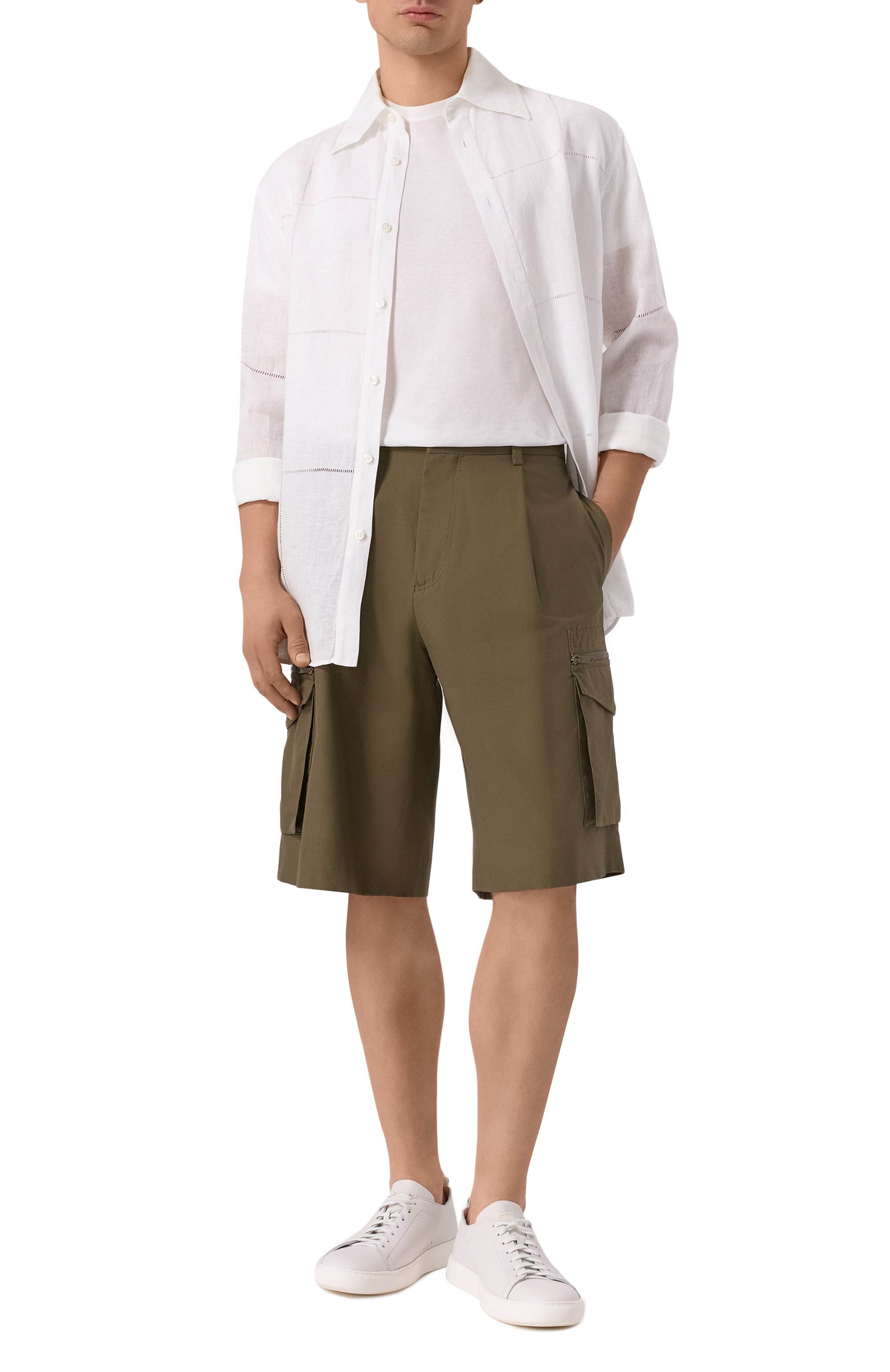 Шорты из хлопка и шелка MVST, арт. 25E/X1P/0/D051/0207, фото 2