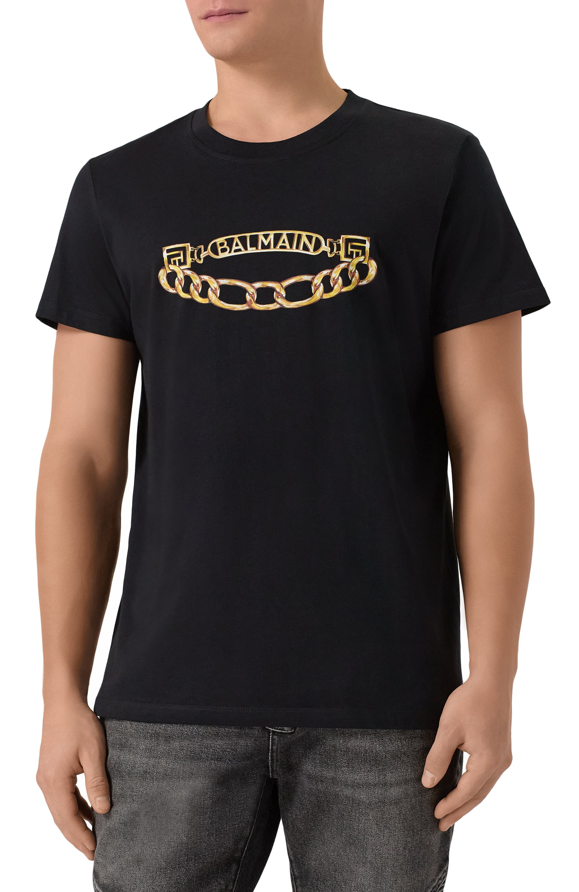 Хлопковая футболка BALMAIN, арт. FH1EF000/GE97, фото 3