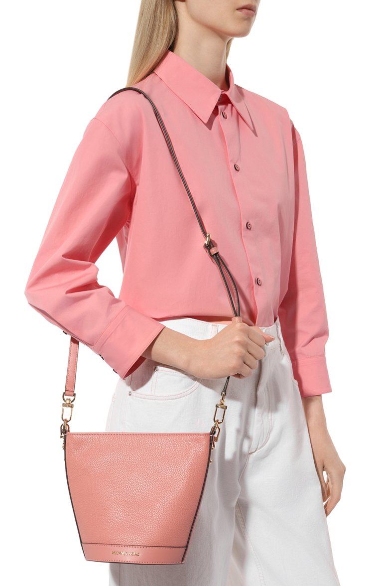 Женская сумка townsend MICHAEL MICHAEL KORS розового цвета, арт. 32R4G10C5L | Фото 2 (Материал: Натуральная кожа; Ремень/цепочка: На ремешке; Размер: small)