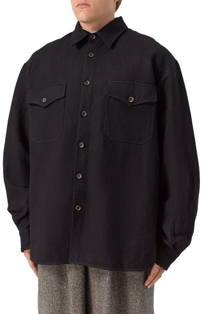 Куртка-рубашка изо льна и шерсти UMA WANG, арт. UM1507, фото 3