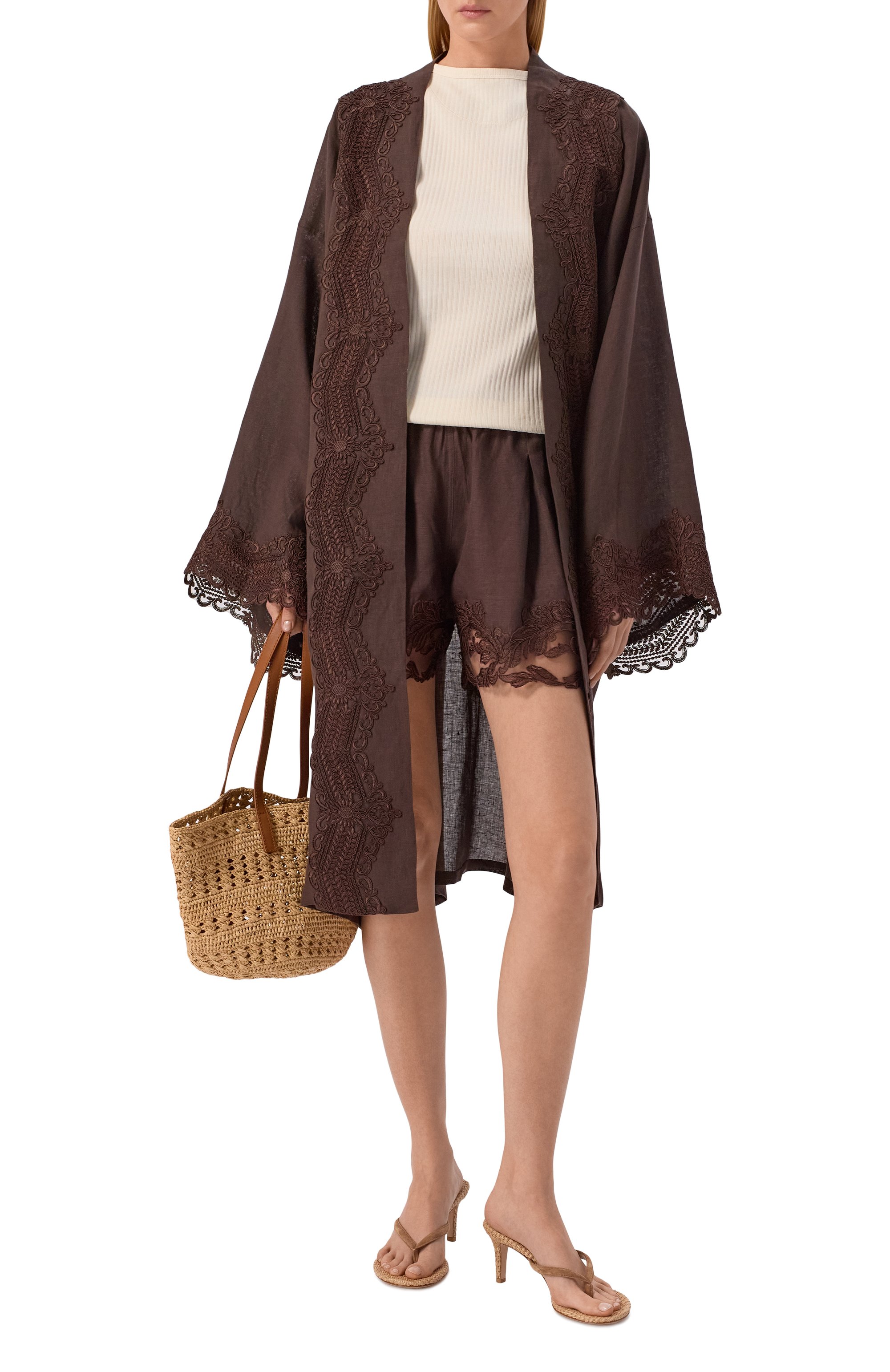 Шорты изо льна и вискозы MAURIZIO, арт. W01370781, фото 2