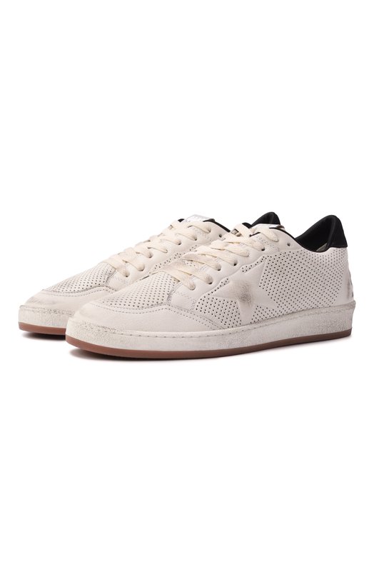 Кожаные кеды Ballstar Golden Goose Deluxe Brand GMF00717.F006013 Белый GMF00717.F006013