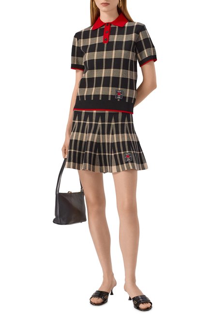 Женский поло из вискозы MSGM, арт. 3941MDM198/257775
