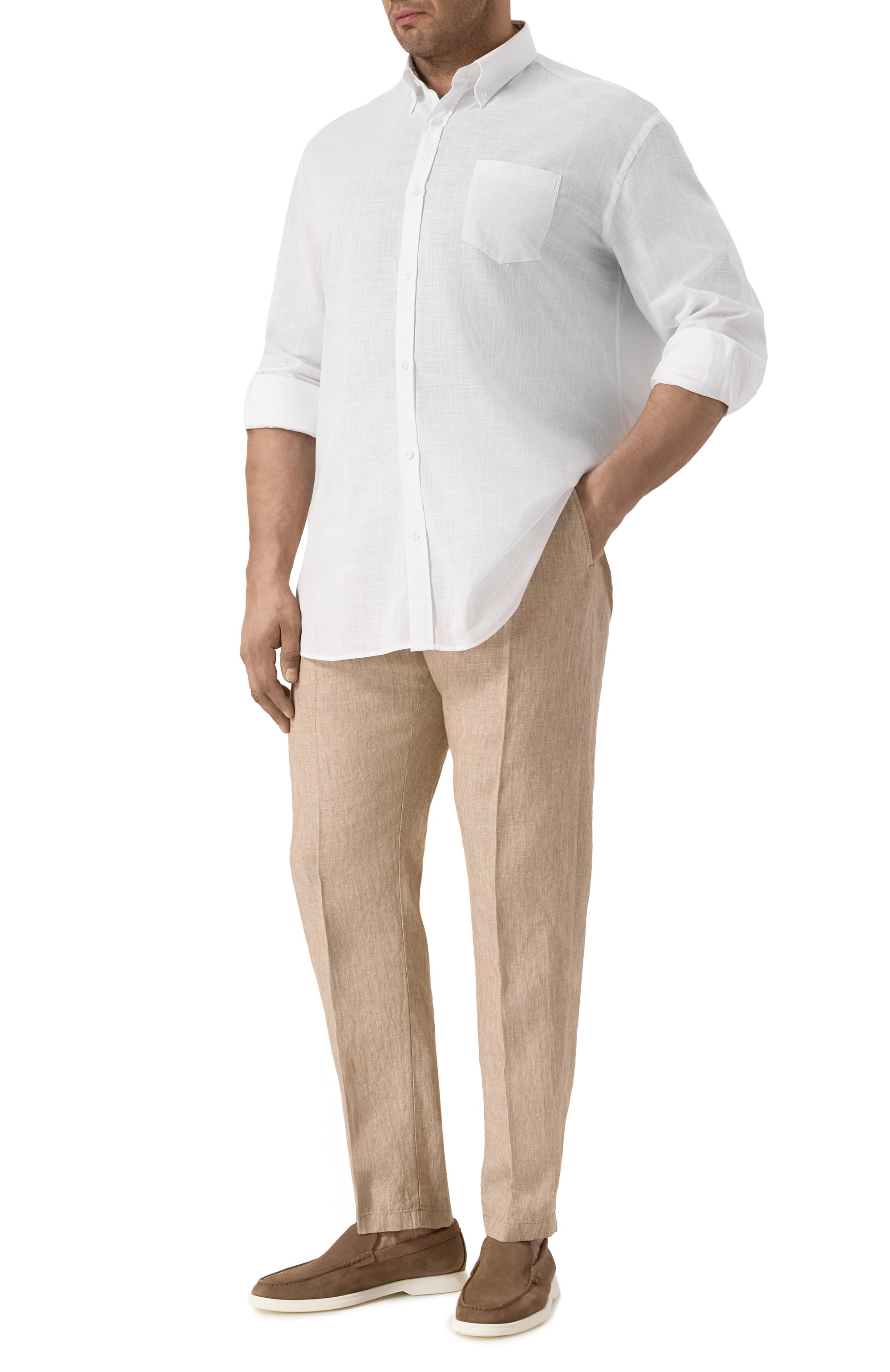 Хлопковая рубашка PAUL&SHARK, арт. 25413230R, фото 2