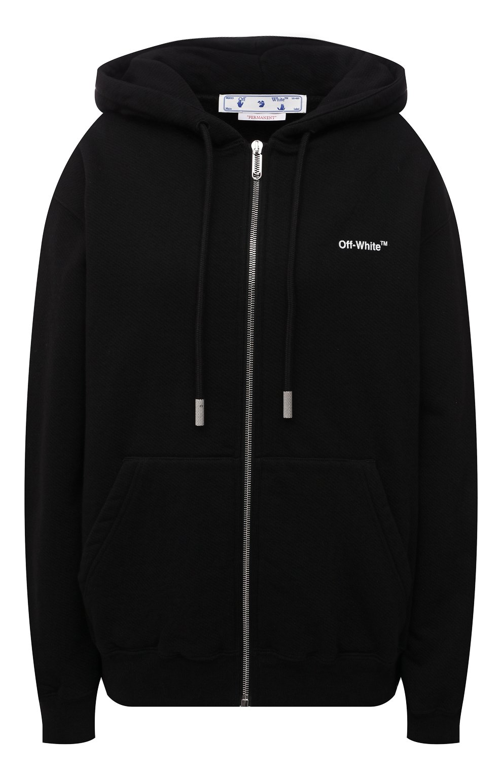 Хлопковый кардиган OFF-WHITE черного цвета по цене 73950 руб., арт. 0WBE005C99JER001, фото 1 Хлопковый кардиган OFF-WHITE, арт. 0WBE005C99JER001, фото 1