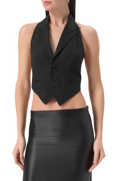 Жилет из вискозы и шерсти ANN DEMEULEMEESTER, арт. B0012418/FA556, фото 3