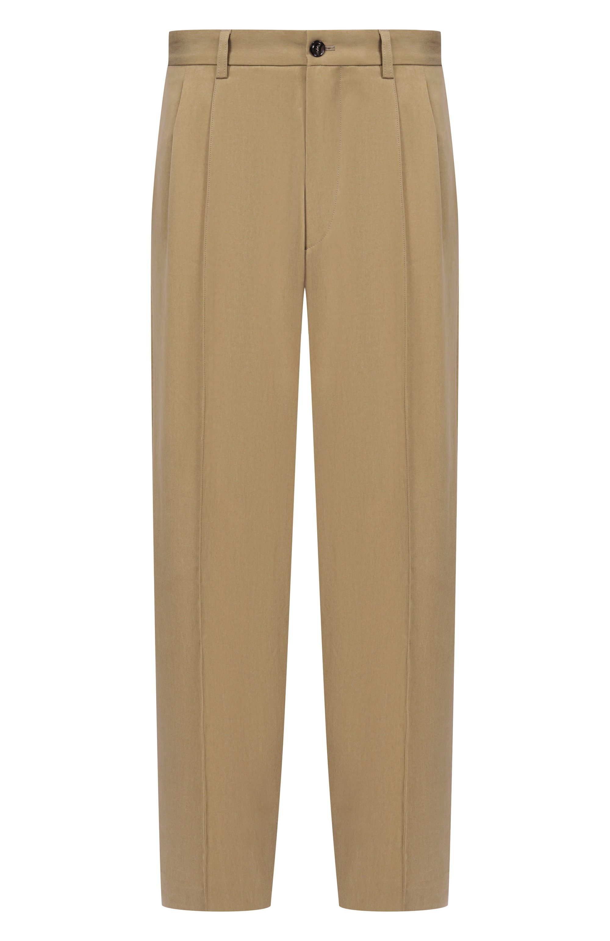Брюки из лиоцелла GIORGIO ARMANI бежевого цвета по цене 184500 руб., арт. GM004101/TE23086, фото 1 Брюки из лиоцелла GIORGIO ARMANI, арт. GM004101/TE23086, фото 1