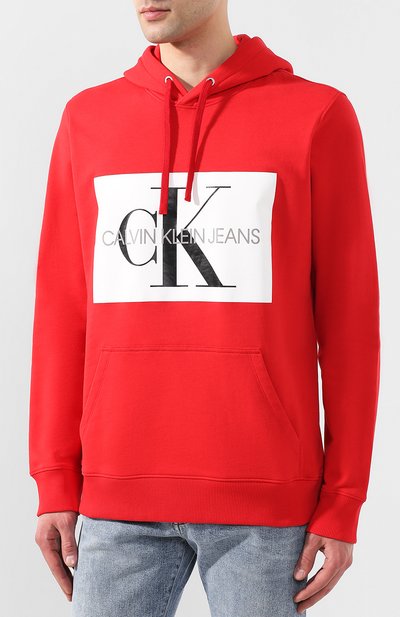 Хлопковое худи CALVIN KLEIN JEANS, арт. J30J307745, фото 3