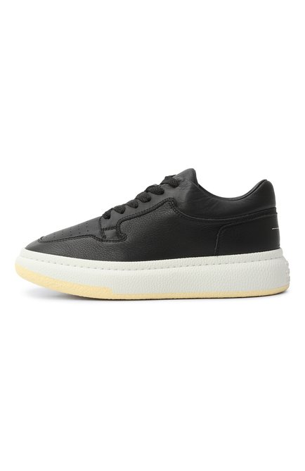 Женские кожаные кеды basketball MM6, арт. S66WS0092/P5258