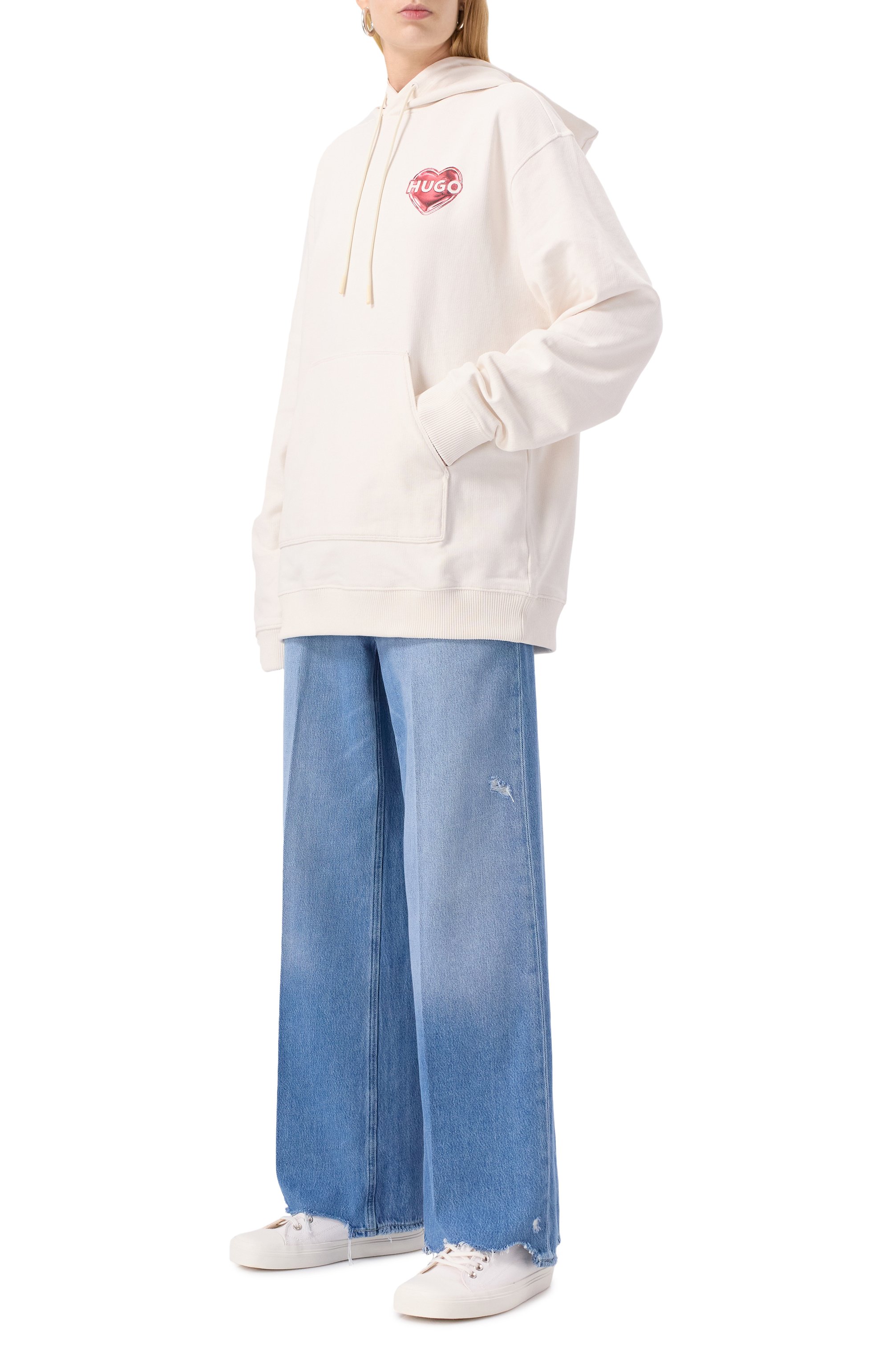 Хлопковое худи HUGO, арт. 50534047, фото 2