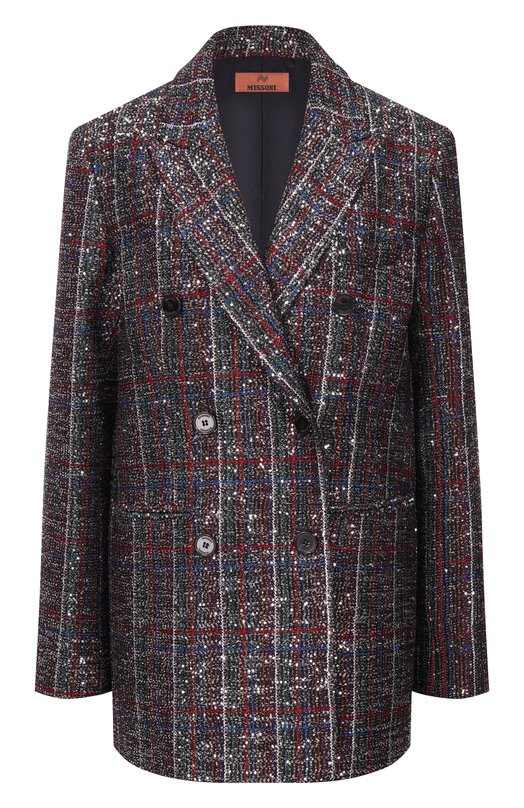 Жакет с отделкой пайетками Missoni DS25WF09/BC005V Разноцветный DS25WF09/BC005V