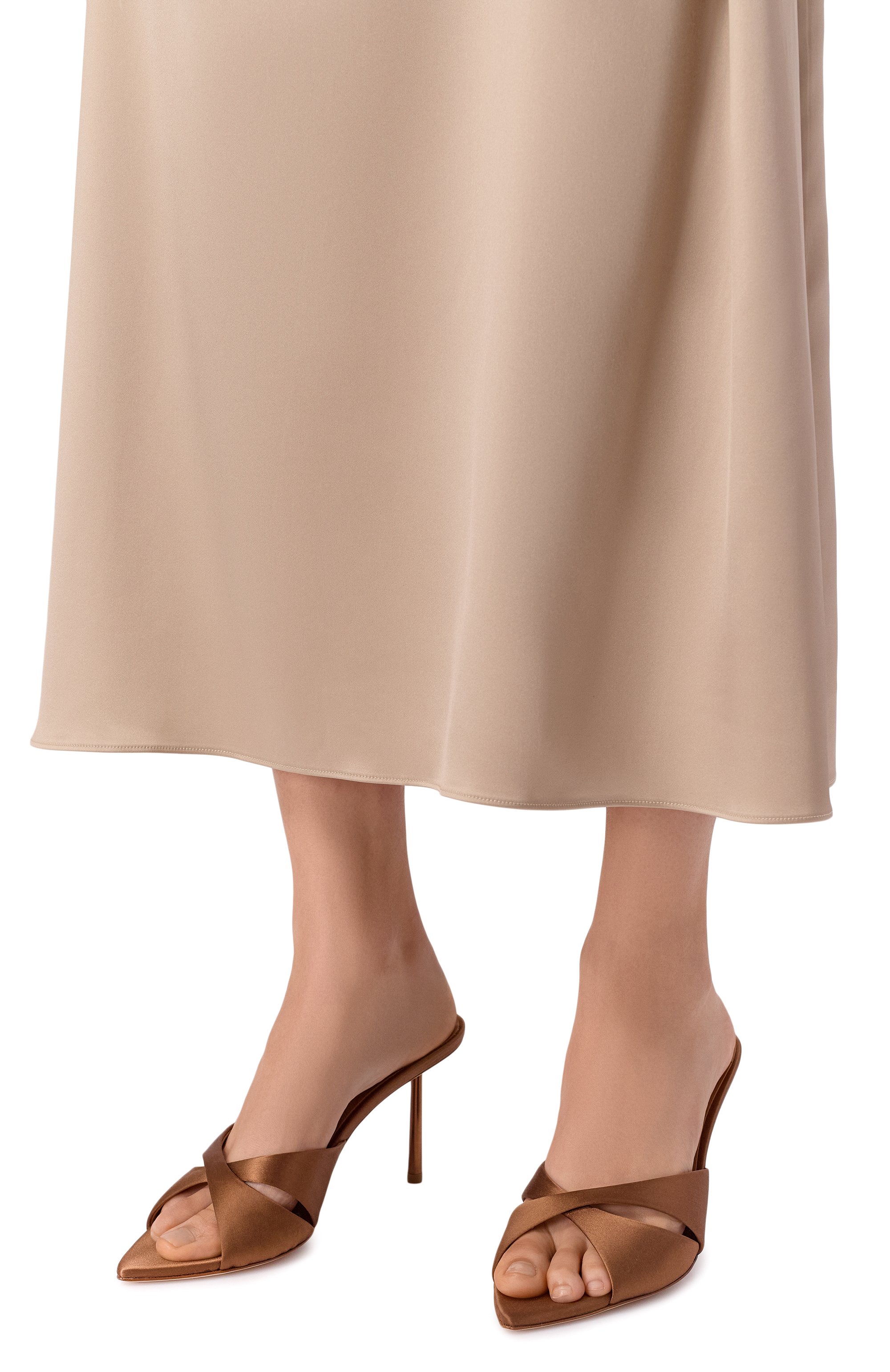 Атласные мюли shirley 80 LE SILLA, арт. 6621F080BXPPSME, фото 2