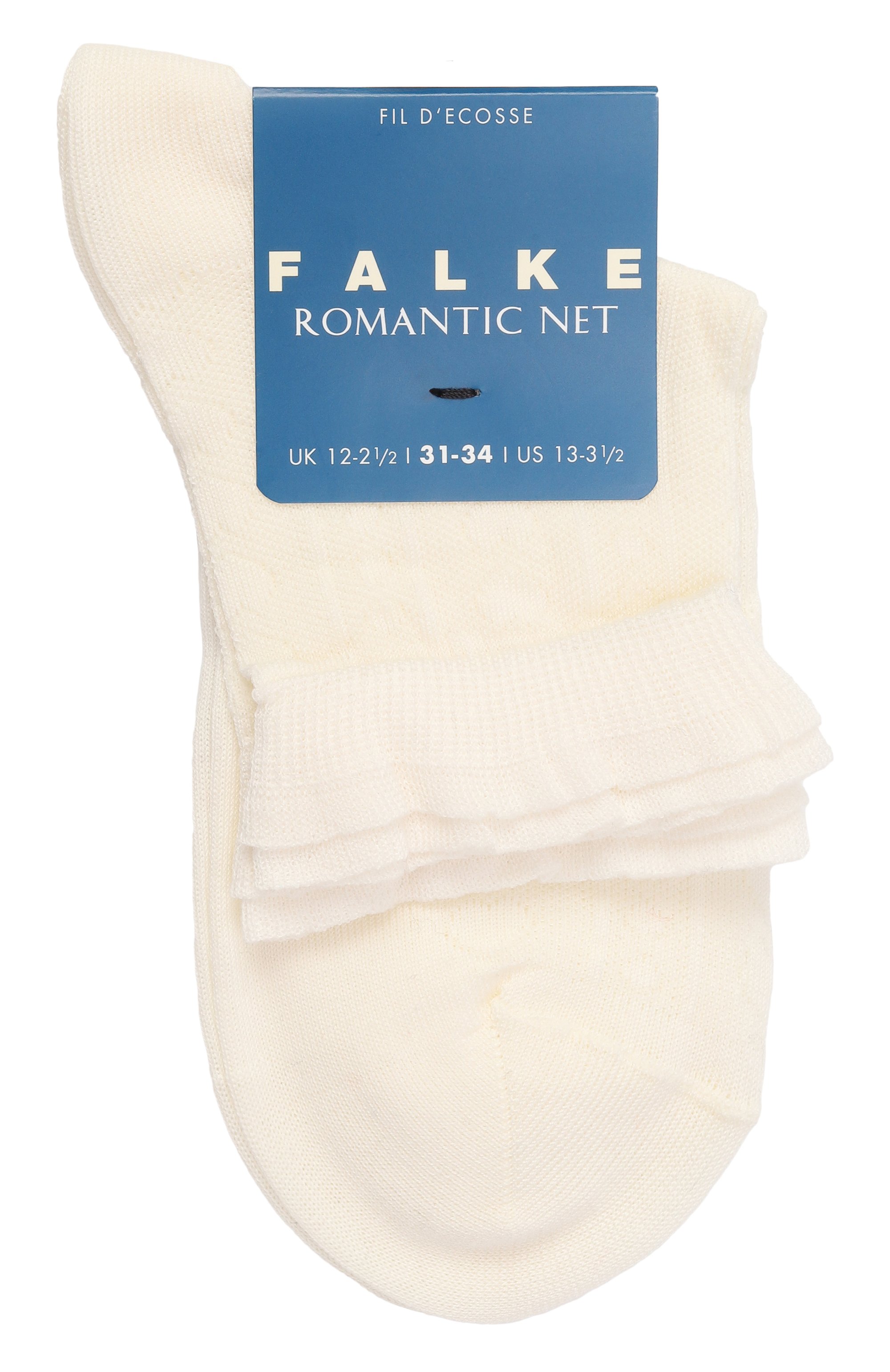 Хлопковые носки FALKE молочного цвета по цене 2410 руб., арт. 12140/, фото 1 Хлопковые носки FALKE, арт. 12140/, фото 1