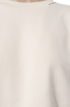 Женский хлопковый свитшот MARNI белого цвета, арт. FLJE0198S0/UTC275 | Фото 5 (Рукава: Длинные; Длина (для топов): Стандартные; Материал сплава: Проставлено; Материал внешний: Хлопок; Драгоценные камни: Проставлено; Женское Кросс-КТ: Свитшот-одежда; Стили: Кэжуэл)