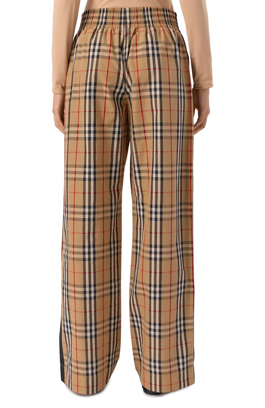 Хлопковые брюки Burberry 8111874 Бежевый  8111874 Фото 4