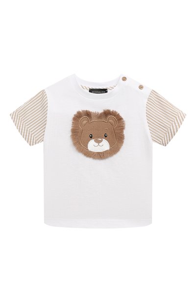 Хлопковая футболка MONNALISA, арт. 28C605, фото 1