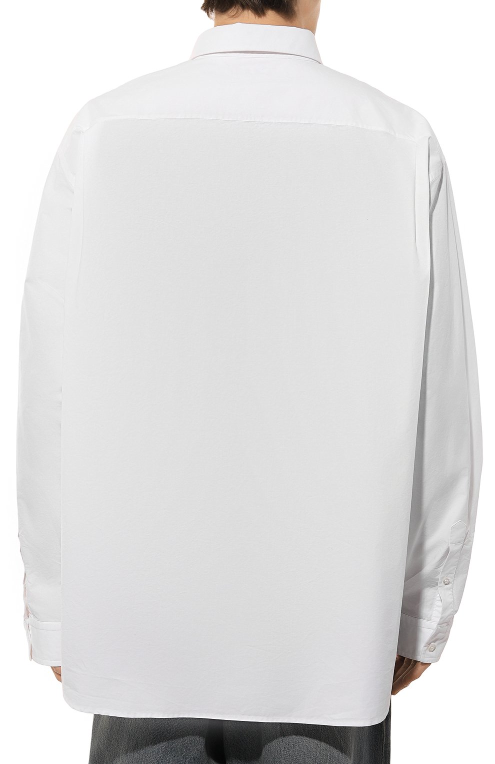 Хлопковая рубашка BALENCIAGA, арт. 809164/TNM60, фото 4