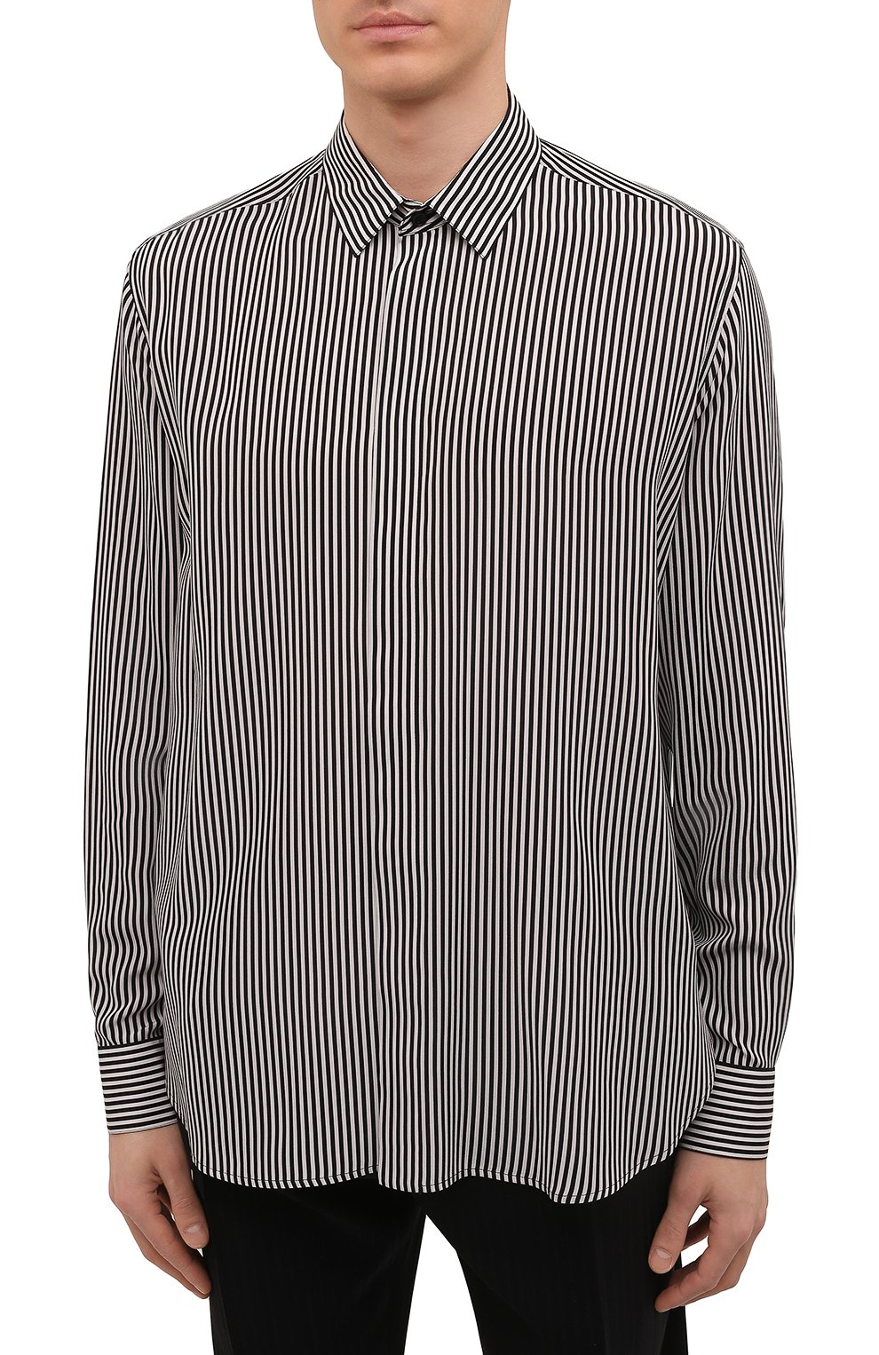 Шелковая рубашка SAINT LAURENT, арт. 646850/Y2E11, фото 3