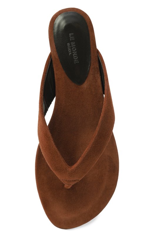 Замшевые шлепанцы Le Monde Beryl FTS-SUE-CIN Коричневый  FTS-SUE-CIN Фото 6