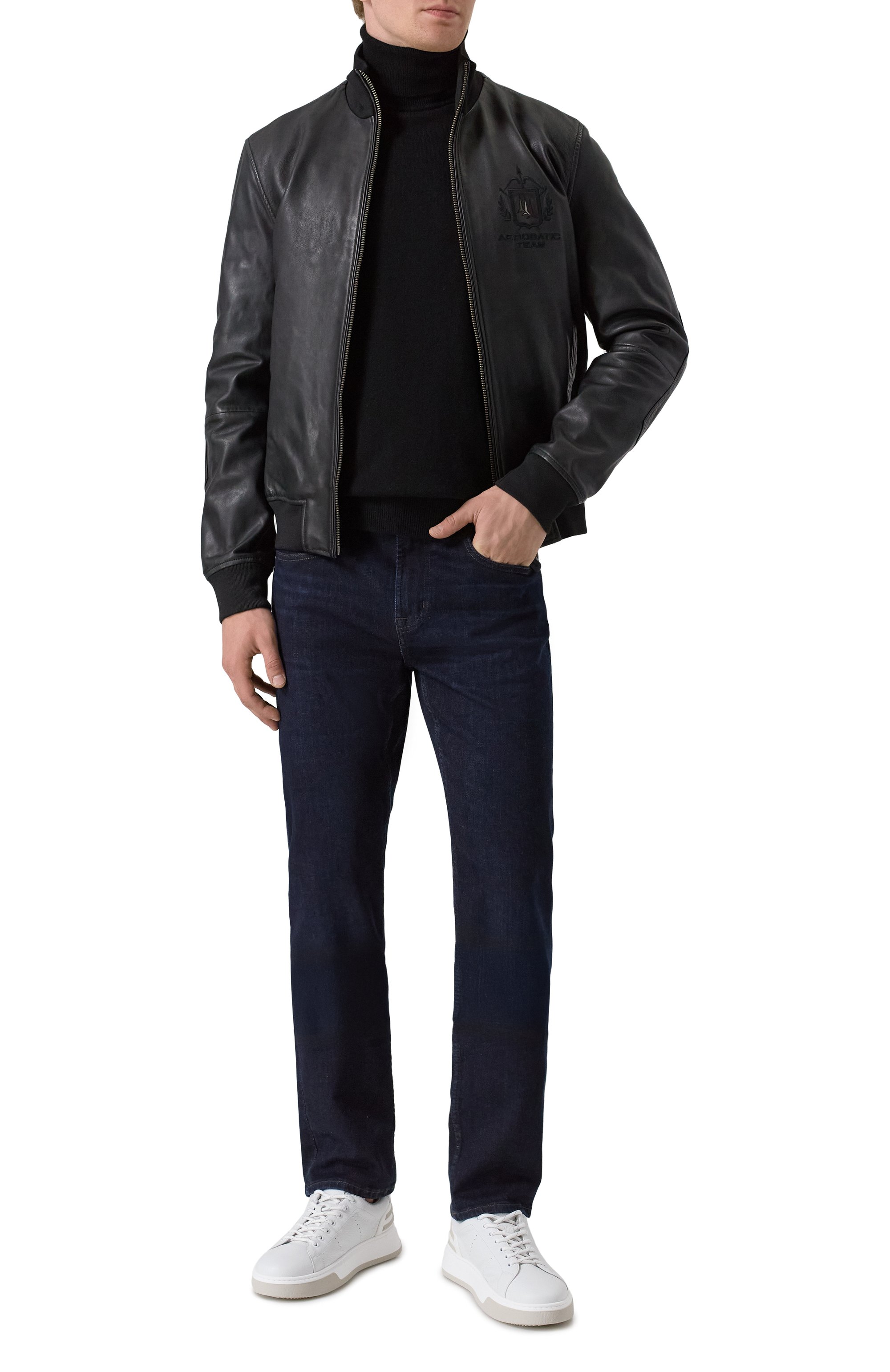 Кожаный бомбер AERONAUTICA MILITARE, арт. 251PN5043PL199, фото 2