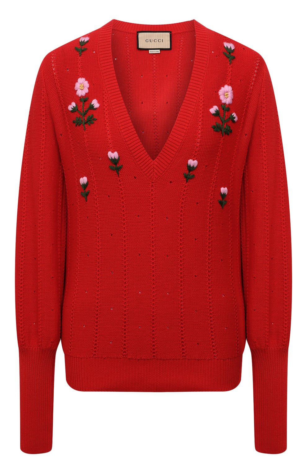 Пуловер из хлопка и шелка GUCCI, арт. 662164/XKBYG, фото 1