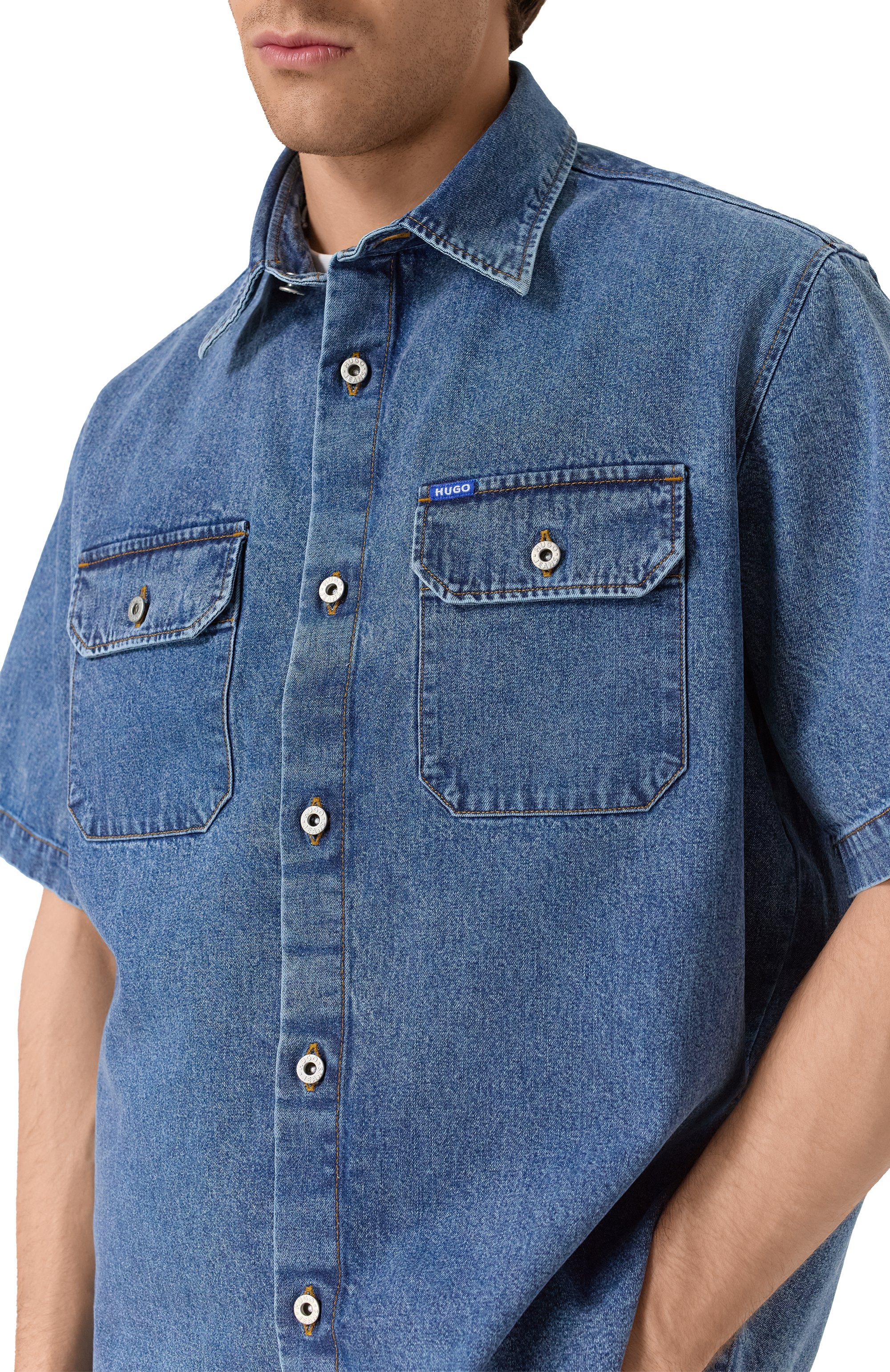 Джинсовая рубашка HUGO BLUE, арт. 50545213, фото 5