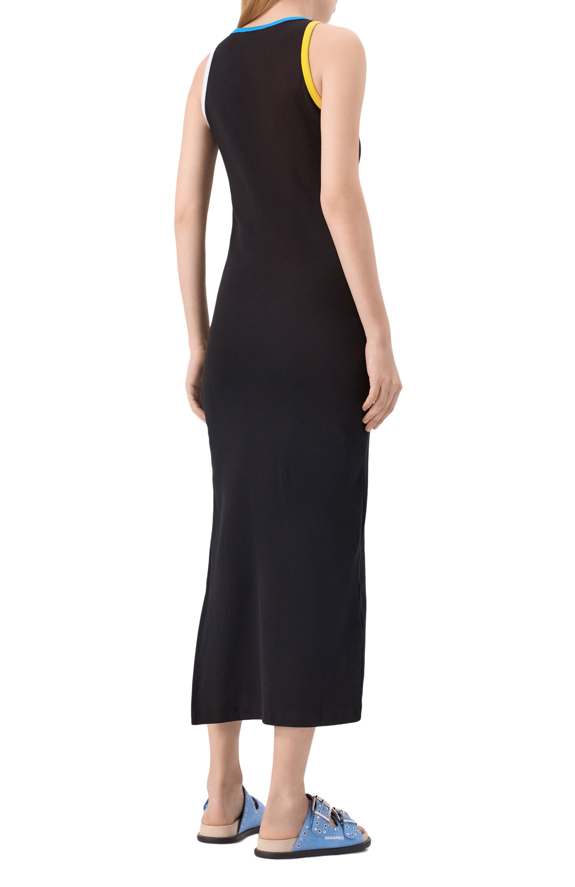 Хлопковое платье MSGM, арт. 3841MDA87/257120, фото 4