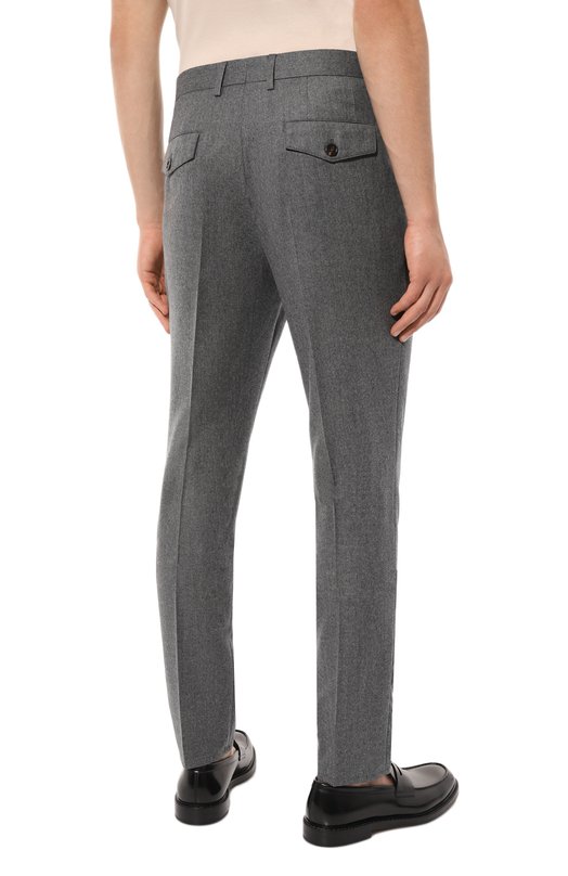 Шерстяные брюки Brunello Cucinelli ME226B2173 Серый  ME226B2173 Фото 4