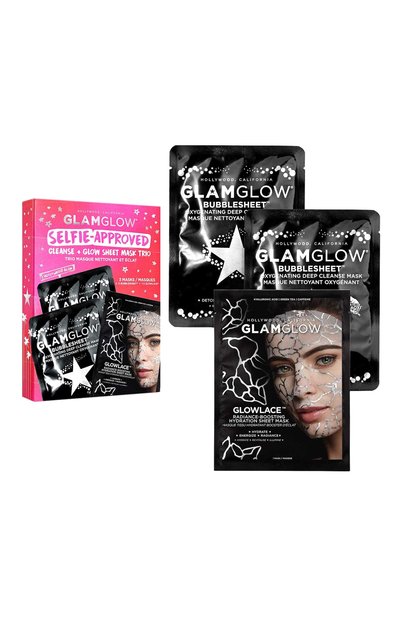 Набор косметический selfie-approved: cleanse + glow sheet mask trio GLAMGLOW, арт. 889809009380, фото 3