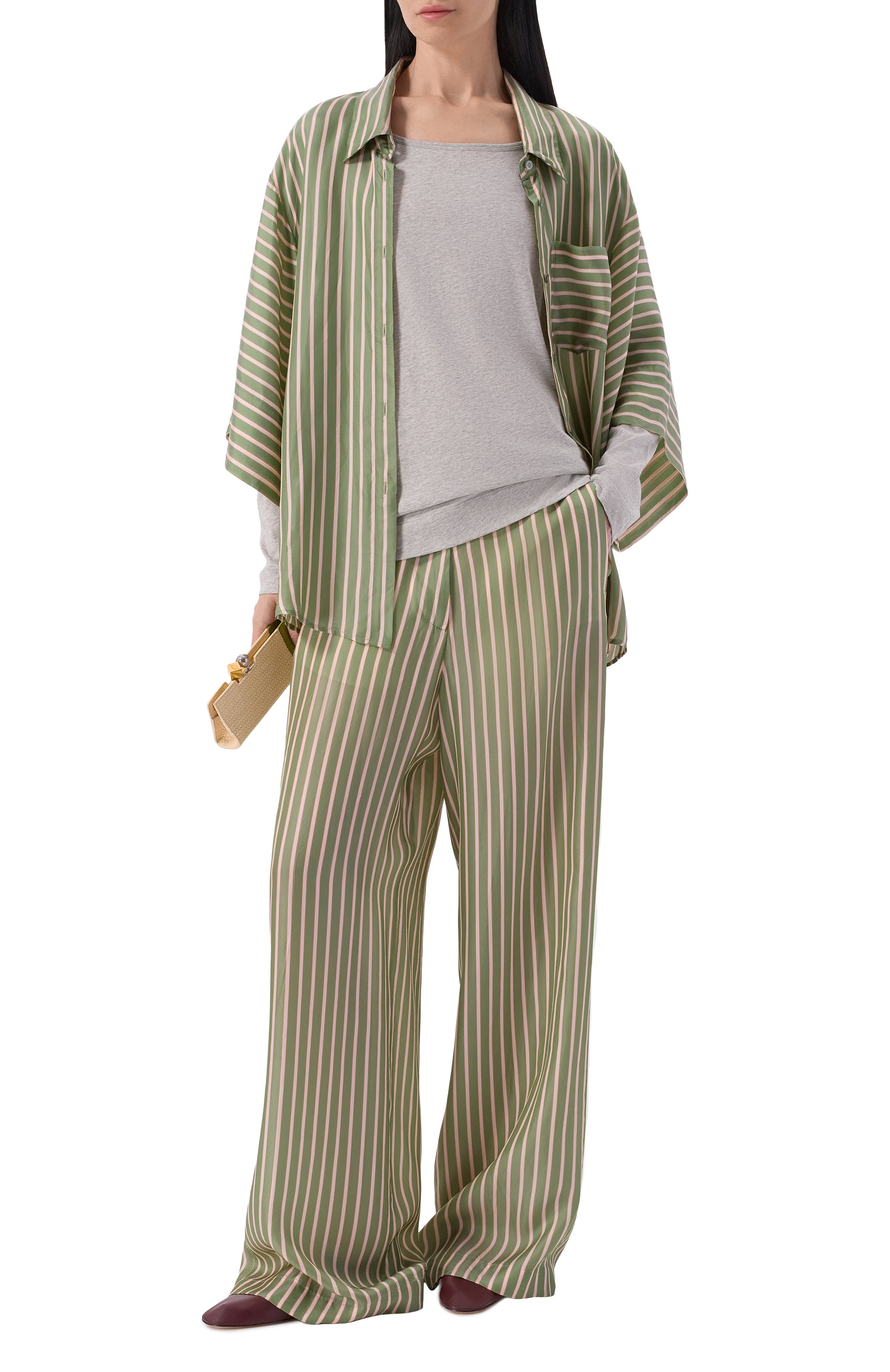 Хлопковый лонгслив DRIES VAN NOTEN серого цвета по цене 35900 руб., арт. 011132/3606, фото 2 Хлопковый лонгслив DRIES VAN NOTEN, арт. 011132/3606, фото 2