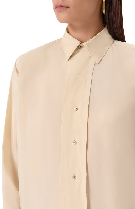 Блузка из вискозы Maison Margiela S51DT0020/S76632 Кремовый  S51DT0020/S76632 Фото 5