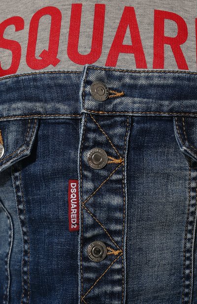 Комбинированное платье DSQUARED2, арт. S75CV0557/S30342, фото 5