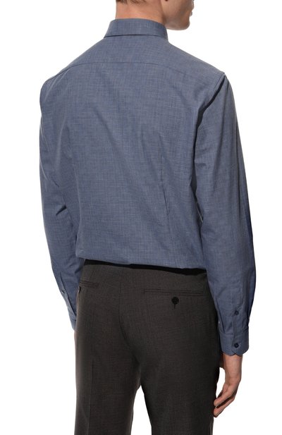 Сорочка из хлопка и кашемира ZILLI, арт. MFY-12152-369811/0001, фото 5