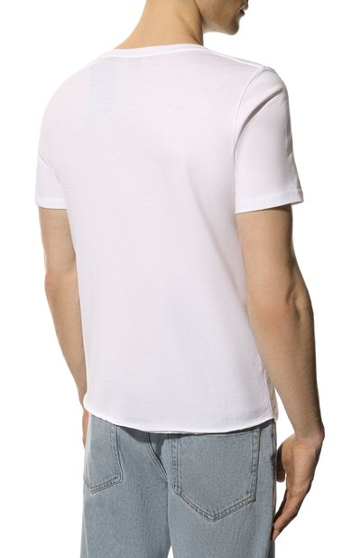 Хлопковая футболка SAINT LAURENT, арт. 464572/YB2DQ, фото 4