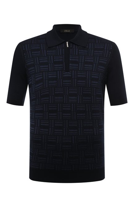Мужская поло из шелка и хлопка ZILLI, арт. KZP002M0145VMPA00