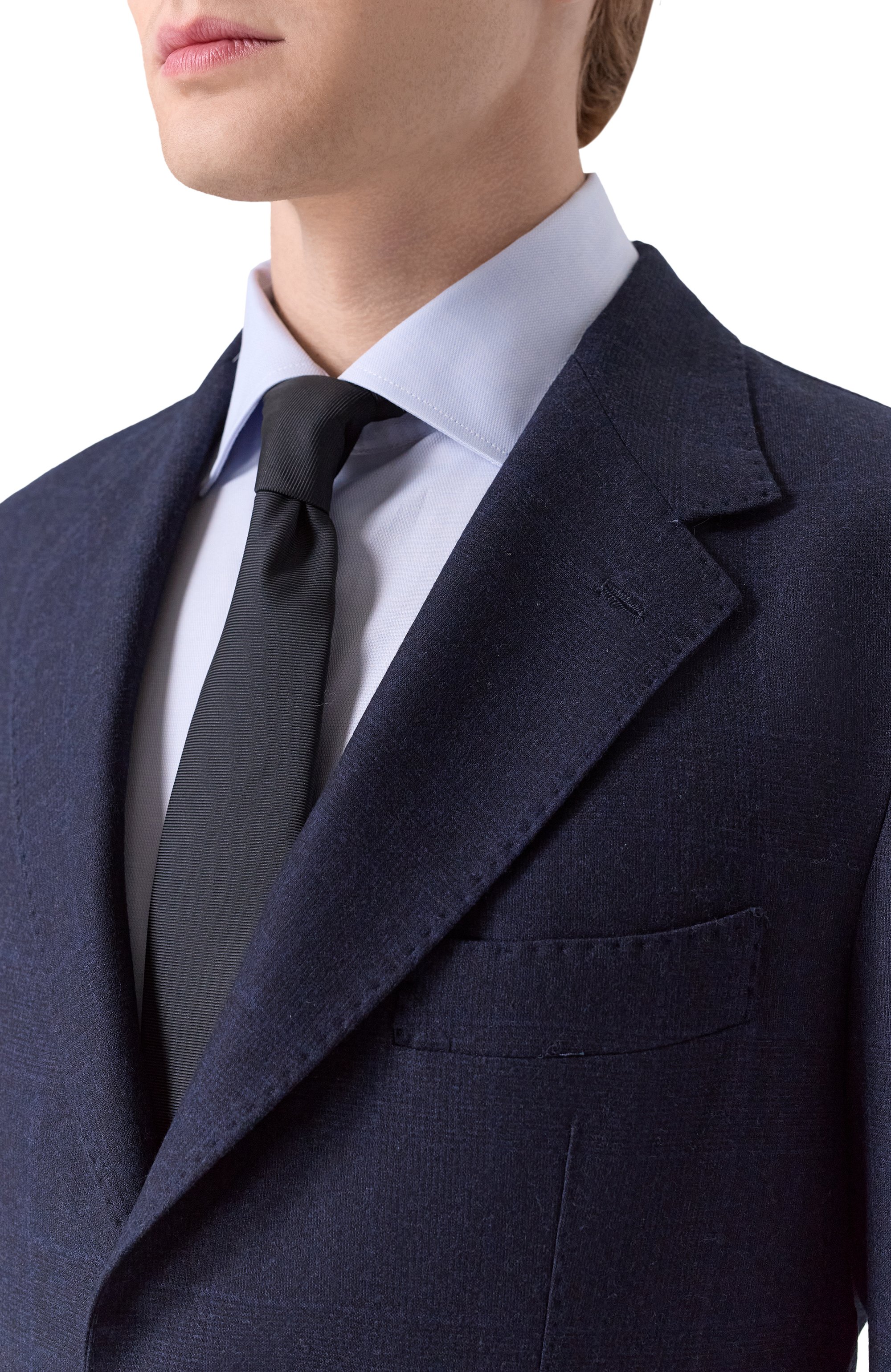 Шерстяной костюм ANDREA CAMPAGNA темно-синего цвета по цене 267500 руб., арт. VATICAN0 SRC/T25209-33/9_SET, фото 6 Шерстяной костюм ANDREA CAMPAGNA, арт. VATICAN0 SRC/T25209-33/9_SET, фото 6