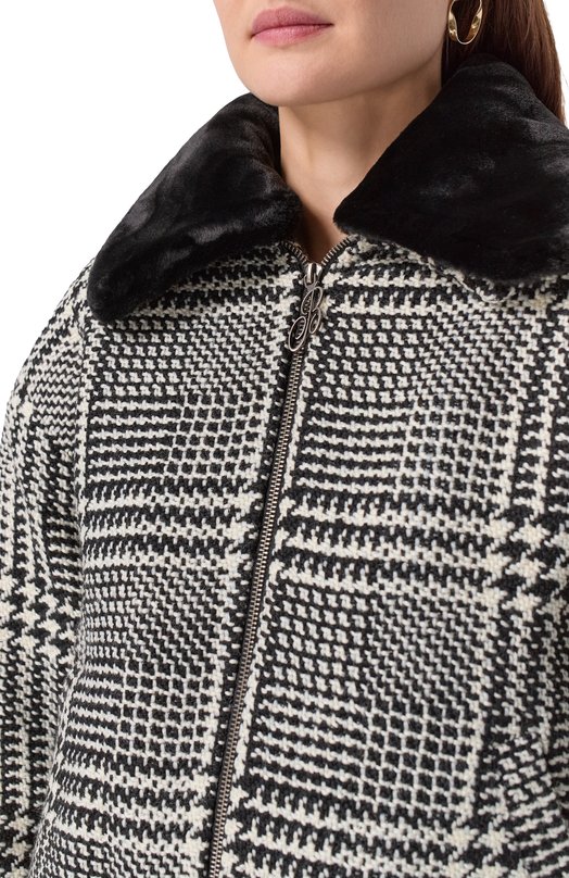 Твидовый бомбер Botrois SKU08863563 Чёрно-белый  SKU08863563 Фото 5