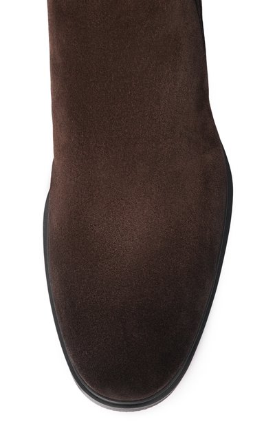 Замшевые челси easy SANTONI темно-коричневого цвета по цене 99500 руб., арт. MGEG18937NEAXGEX, фото 5 Замшевые челси easy SANTONI, арт. MGEG18937NEAXGEX, фото 5