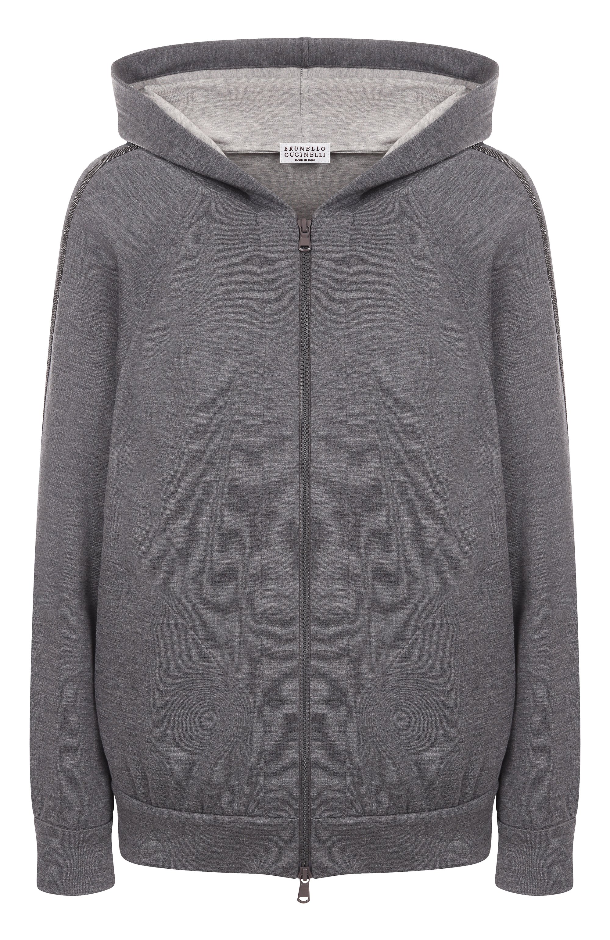 Толстовка из хлоп�ка и шелка BRUNELLO CUCINELLI, арт. MD828SM606, фото 1