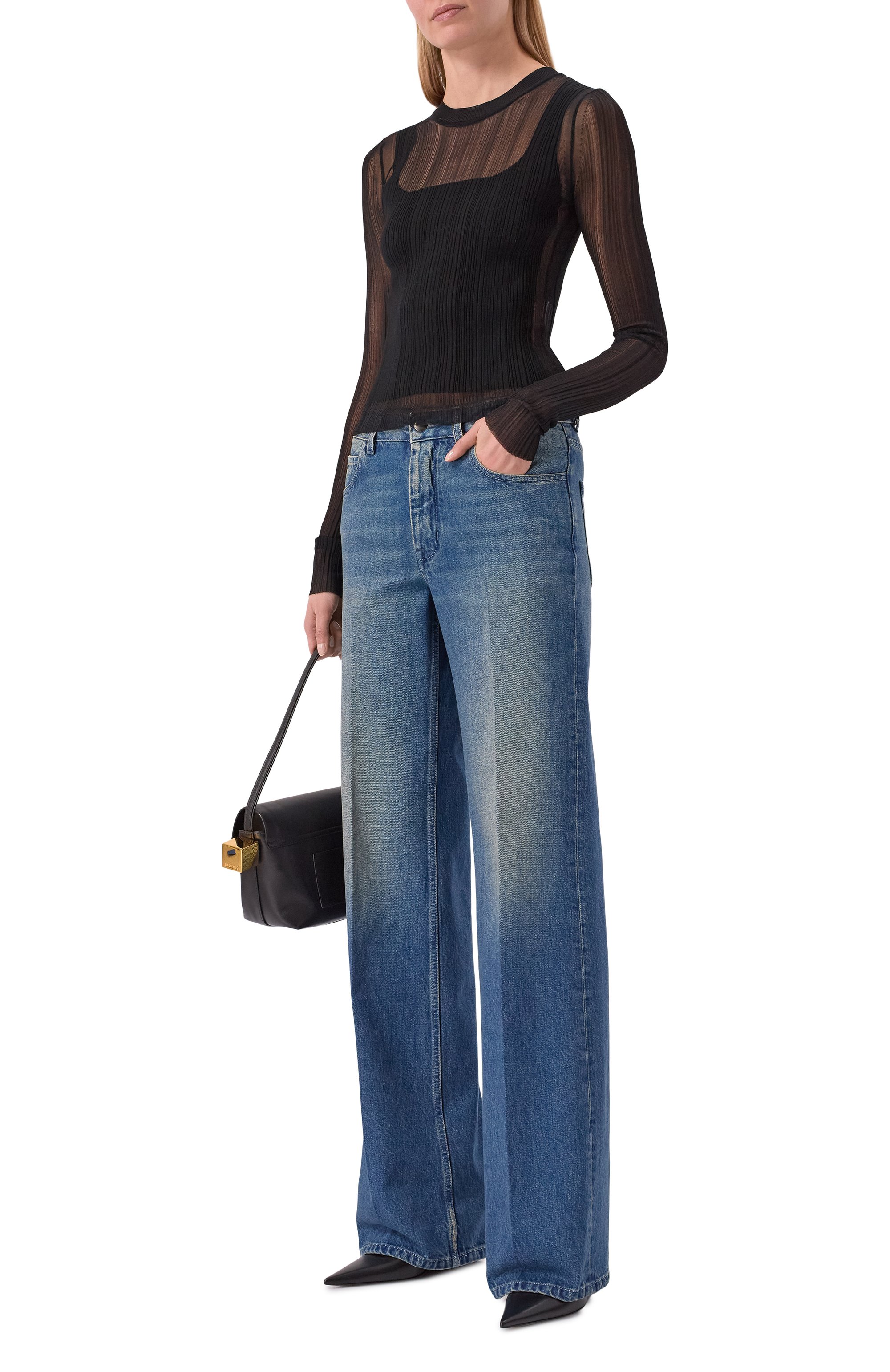 Пуловер из вискозы SPORTMAX черного цвета по цене 56400 руб., арт. SPXBU0N0, фото 2 Пуловер из вискозы SPORTMAX, арт. SPXBU0N0, фото 2