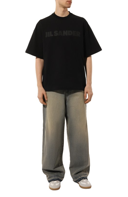 Хлопковая футболка Jil Sander J21GC0168/J20243 Чёрный  J21GC0168/J20243 Фото 2
