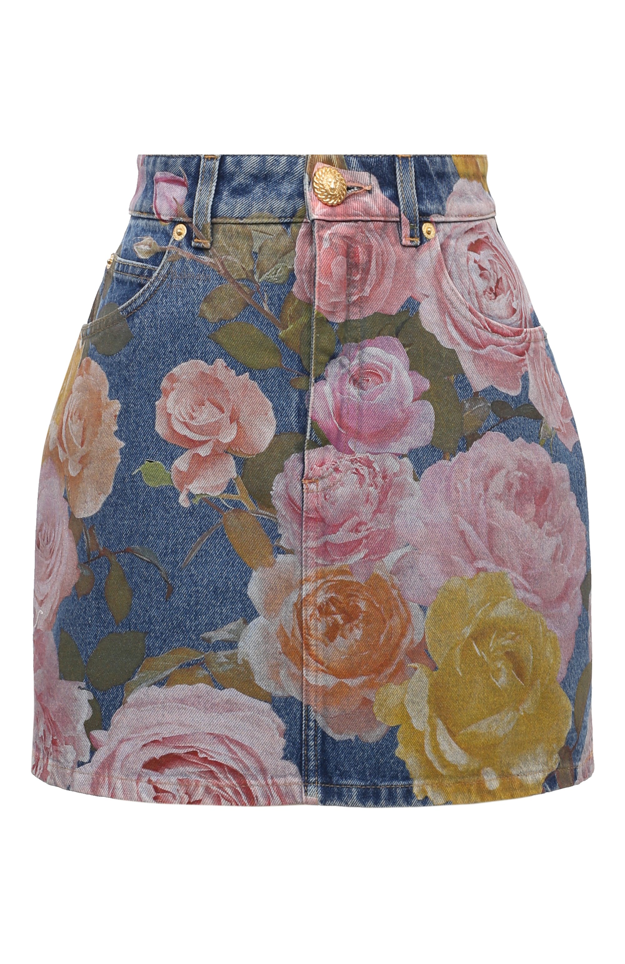 Джинсовая юбка BALMAIN, арт. CF0LA401/DE30, фото 1