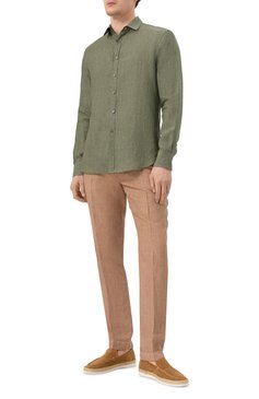 Мужские замшевые лоферы CORNELIANI светло-коричневого цвета, арт. 25TM56-2520918 | Фото 2 (Нос: Не проставлено; Материал внешний: Натуральная кожа, Замша; Материал внутренний: Натуральная кожа; Стили: Кэжуэл)