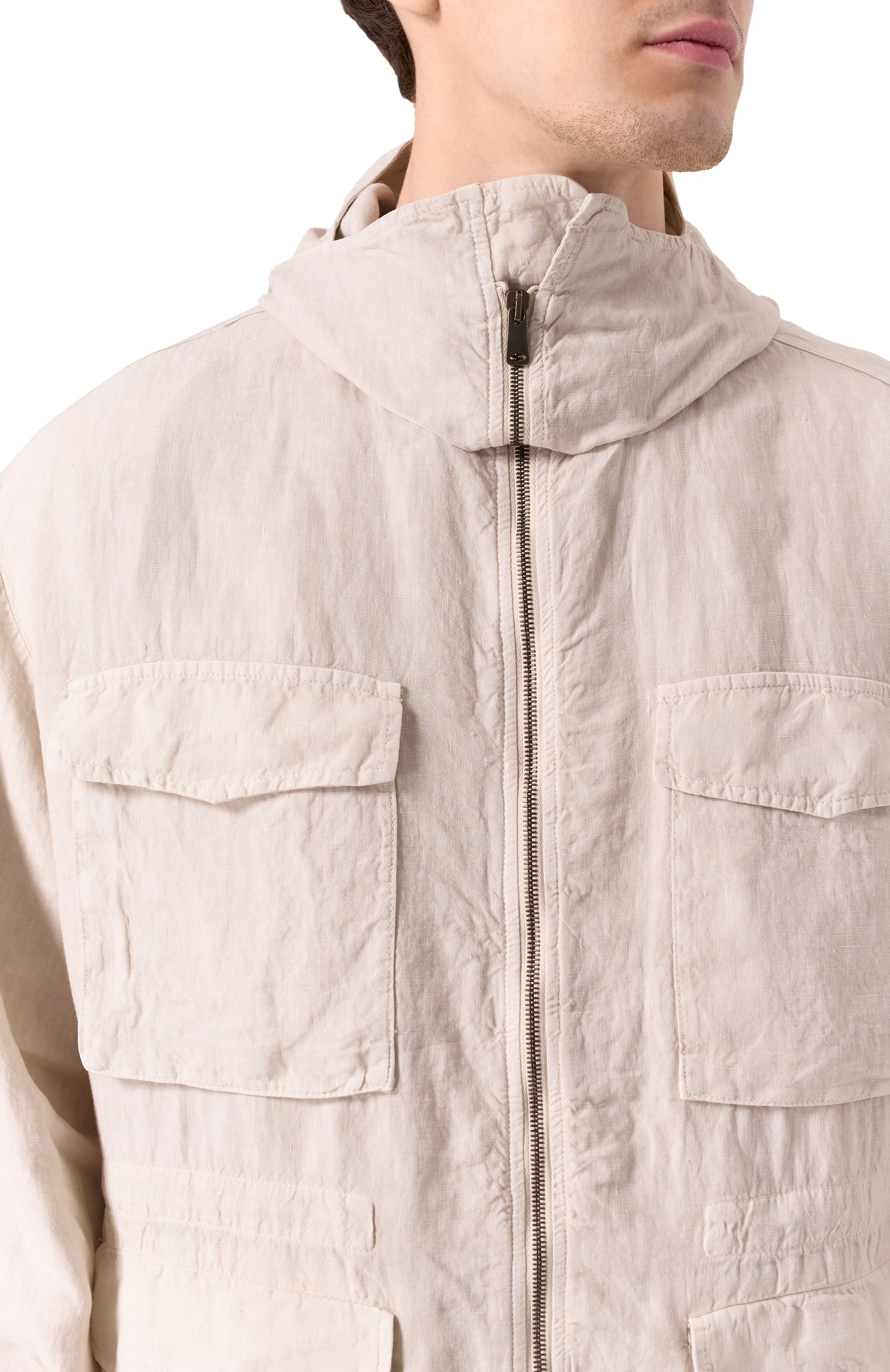 Льняная куртка TRANSIT, арт. CFUTRZD132, фото 5