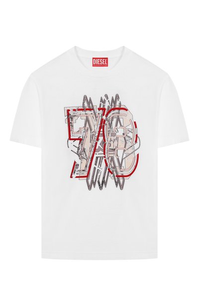 Хлопковая футболка DIESEL, арт. J02977/00YI9